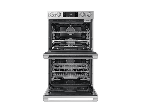 30" Steam-Assisted Double Wall Oven, Silver Stainless Steel