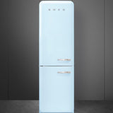 Approx 24" 50'S Style refrigerator with automatic freezer, Pastel blue, Left hand hinge