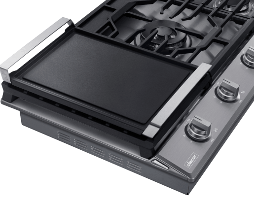 Transitional 36" Gas Cooktop, Silver Stainless Steel, Natural Gas/Liquid Propane