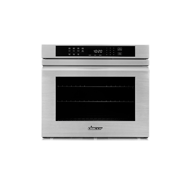 27" Single Wall Oven, Silver Stainless Steel with Flush Handle