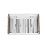 Forno Venezia 30 Inch Wall-Mounted Range Hood in White with Touch Controls and Baffle Filters