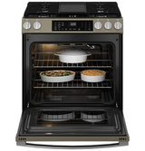 GE® 30" Slide-In Front-Control Convection Gas Range with No Preheat Air Fry and EasyWash™ Oven Tray