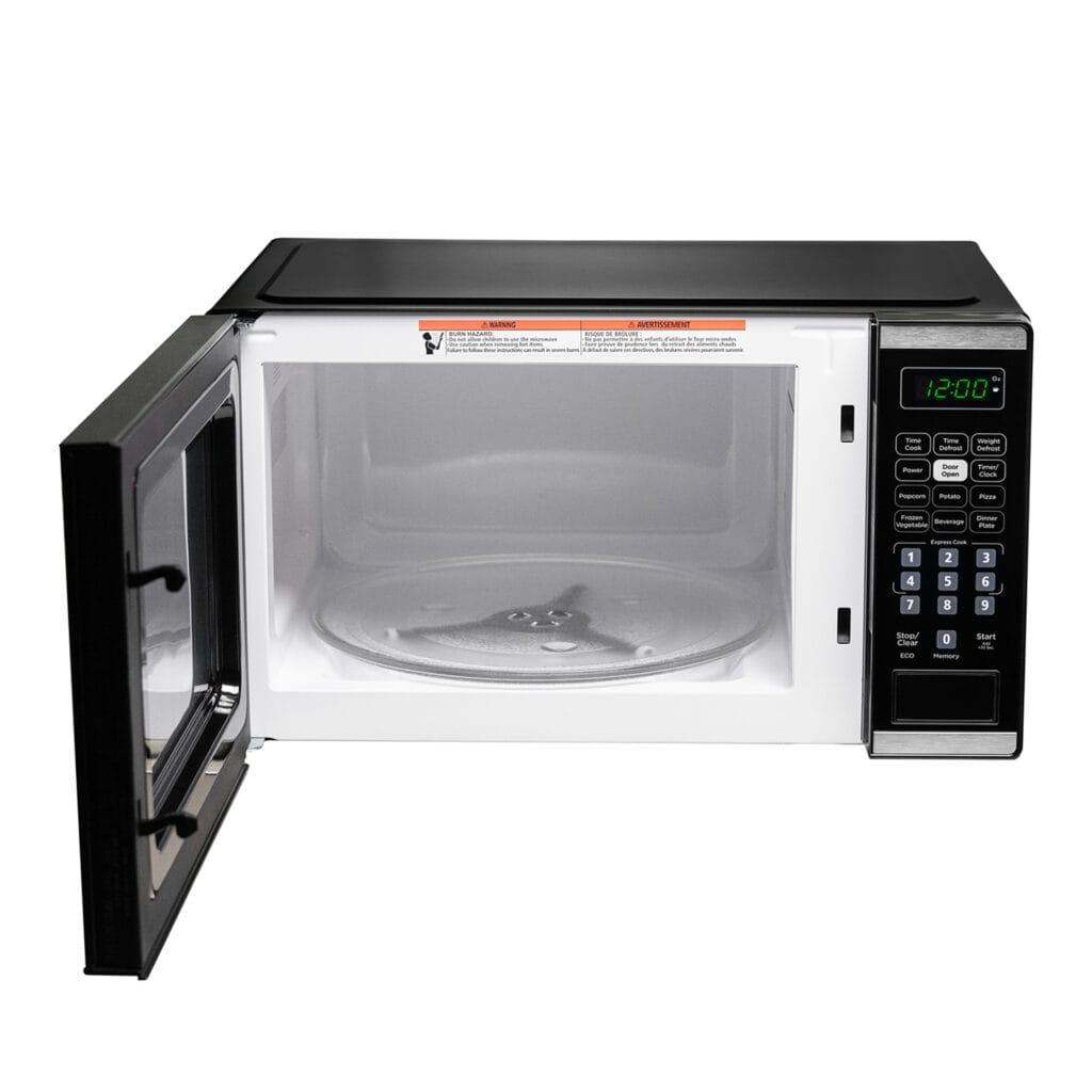 Danby 0.7 cu. ft. Countertop Microwave in Black and Stainless Steel