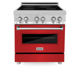 ZLINE 30" 4.0 cu. ft. Induction Range with a 4 Element Stove and Electric Oven in Stainless Steel (RAIND-30) [Color: DuraSnow®]