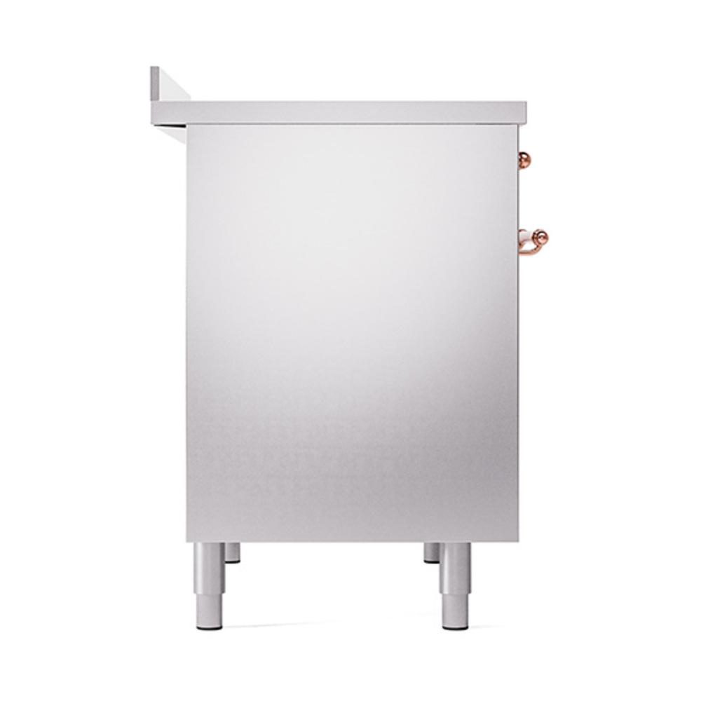 ILVE UNDI406QNMPSSP Nostalgie II Noblesse 40 inch Induction Range (Solid Door, Stainless Steel, Copper)