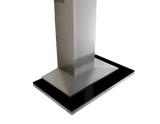 Layers, Wall, 42", SS/Blk Glass, LED, BODY ONLY