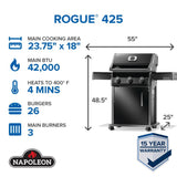 Rogue 425 Gas Grill , Natural Gas, Black