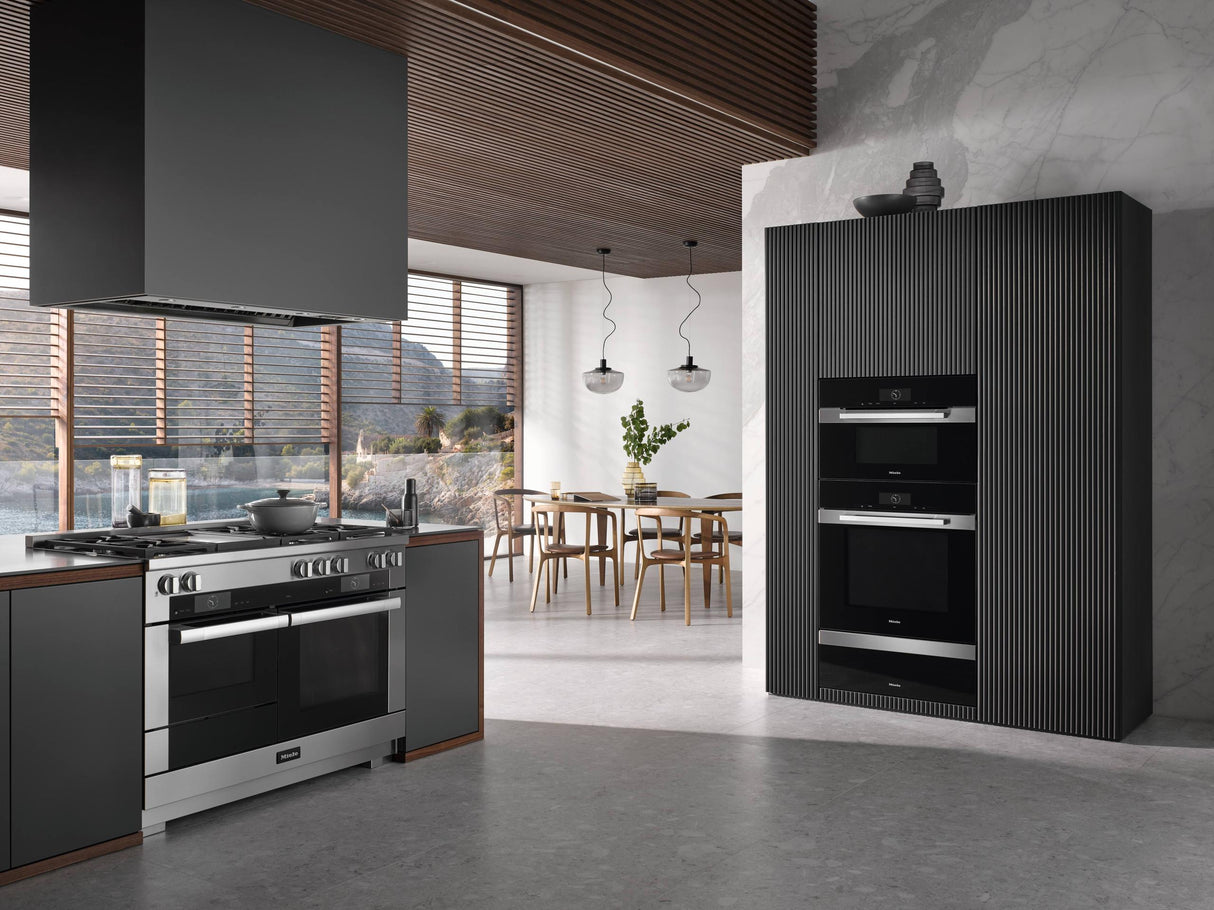 H 7880 BP Clean Touch Steel - 30 Inch Convection Oven in a combinable design with wireless precision probe.