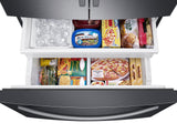 28 cu. ft. 3-Door French Door Refrigerator with Family Hub™ in Black Stainless Steel