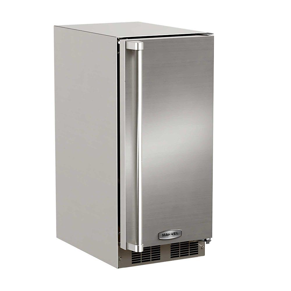 15-In Outdoor Built-In Clear Ice Machine with Door Swing - Right, Pump - Yes