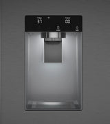 500 Series French Door Bottom Mount Refrigerator 36" Black Stainless Steel, Total No Frost