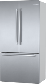 800 Series French Door Bottom Mount Refrigerator 36" Stainless steel (with anti-fingerprint)