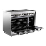 Verona Ultima 48" Induction Range with 7 Elements, Griddle and 6.5 cu. Ft. Oven Capacity in Stainless Steel