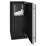 15-In Classic Built-In Nugget Ice Machine with Door Style - Stainless Steel, Pump - Yes