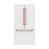 36 Inch French Door Counter Depth Refrigerator With Ice Maker - White/rose Gold  Gordon Ramsay Series