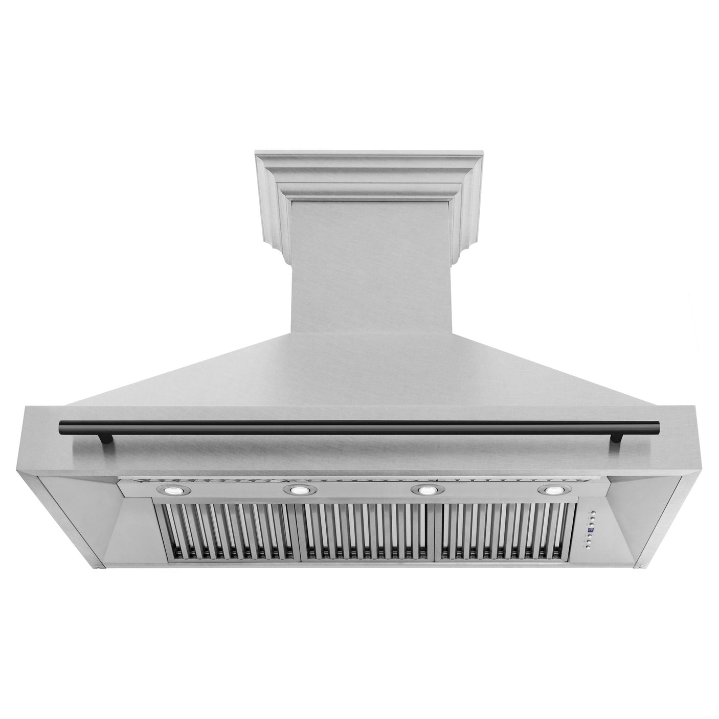 48 in. ZLINE Autograph Edition DuraSnow Stainless Steel Range Hood with DuraSnow Stainless Steel Shell (8654SNZ-48) [Color: Matte Black]