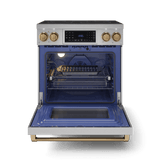 30 Inch Professional Electric Range With Tilt Panel Touch Control In Stainless Steel/bronze  Gordon Ramsay Series