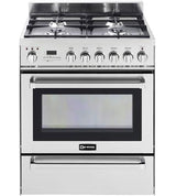 Stainless Steel 30" Self-Cleaning Dual Fuel Range with Warming Drawer
