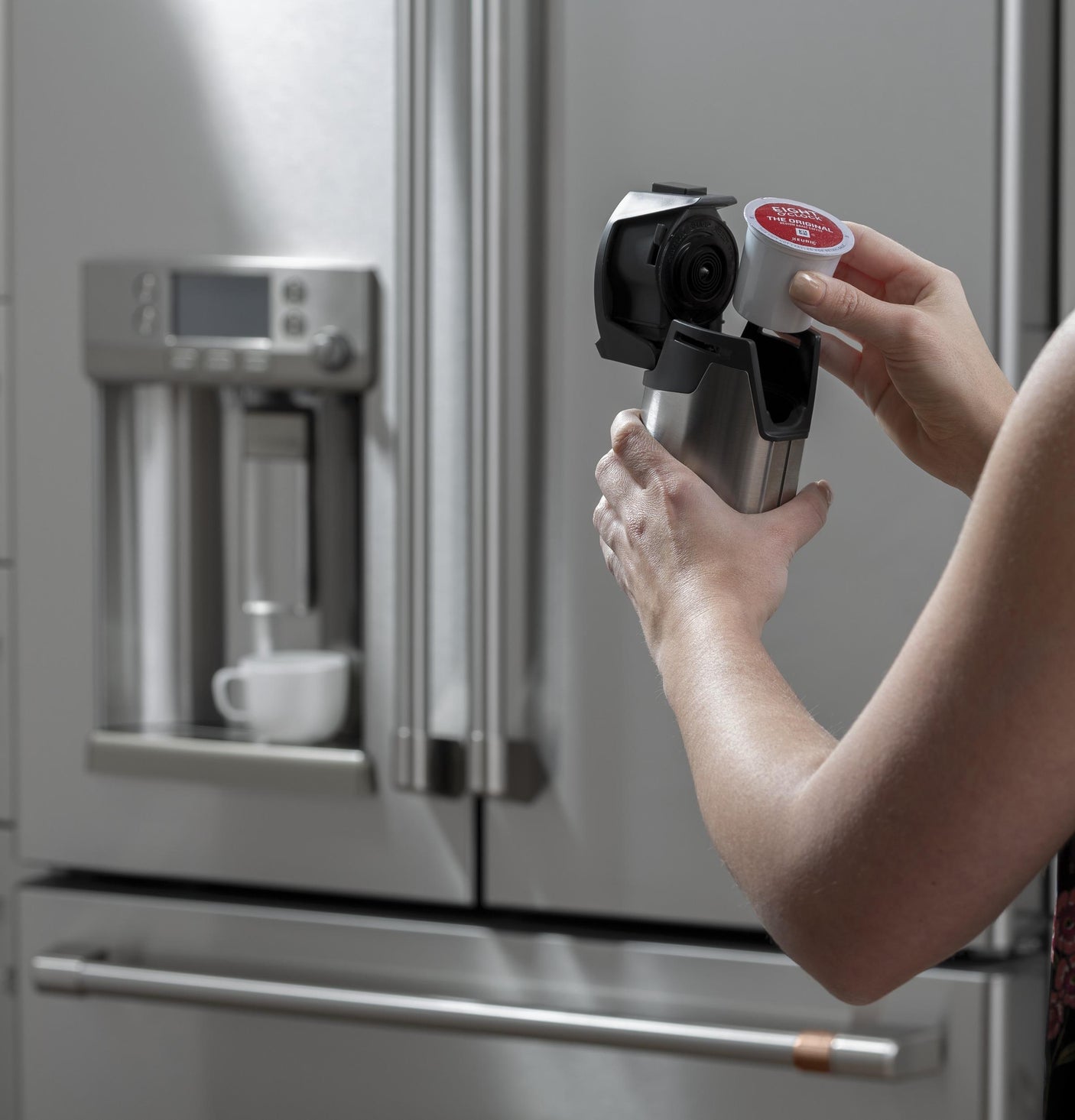Café™ ENERGY STAR® 27.7 Cu. Ft. Smart French-Door Refrigerator with Keurig® K-Cup® Brewing System
