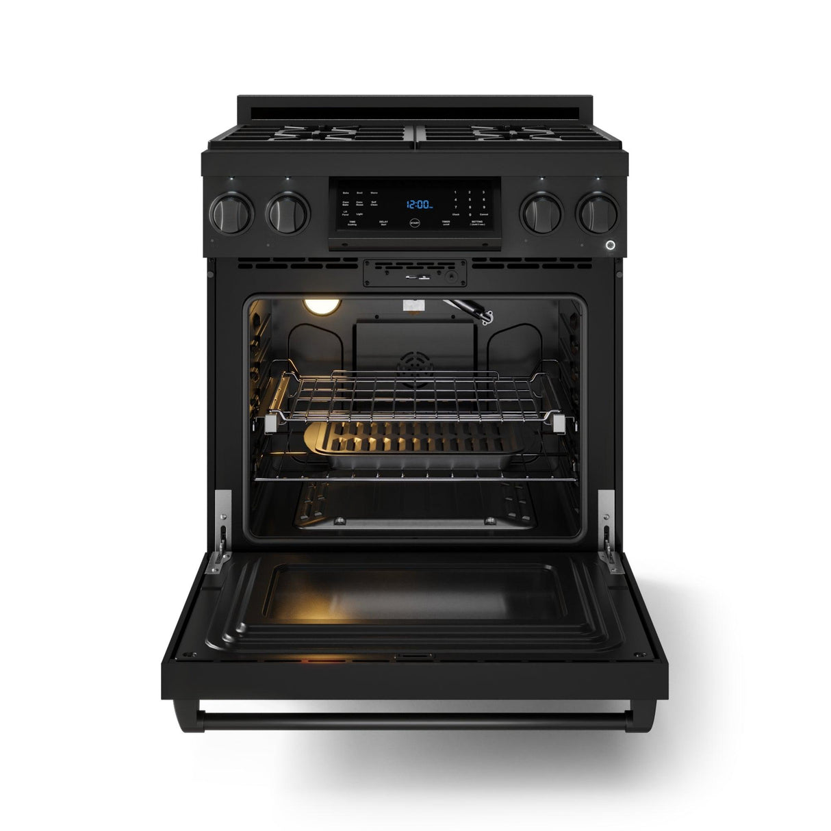 30 Inch Professional Liquid Propane With Precision Knob Control In Black