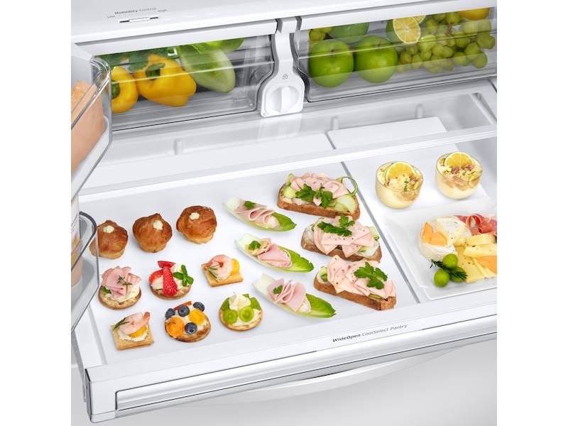 28 cu. ft. Smart 3-Door French Door Refrigerator with AutoFill Water Pitcher in White