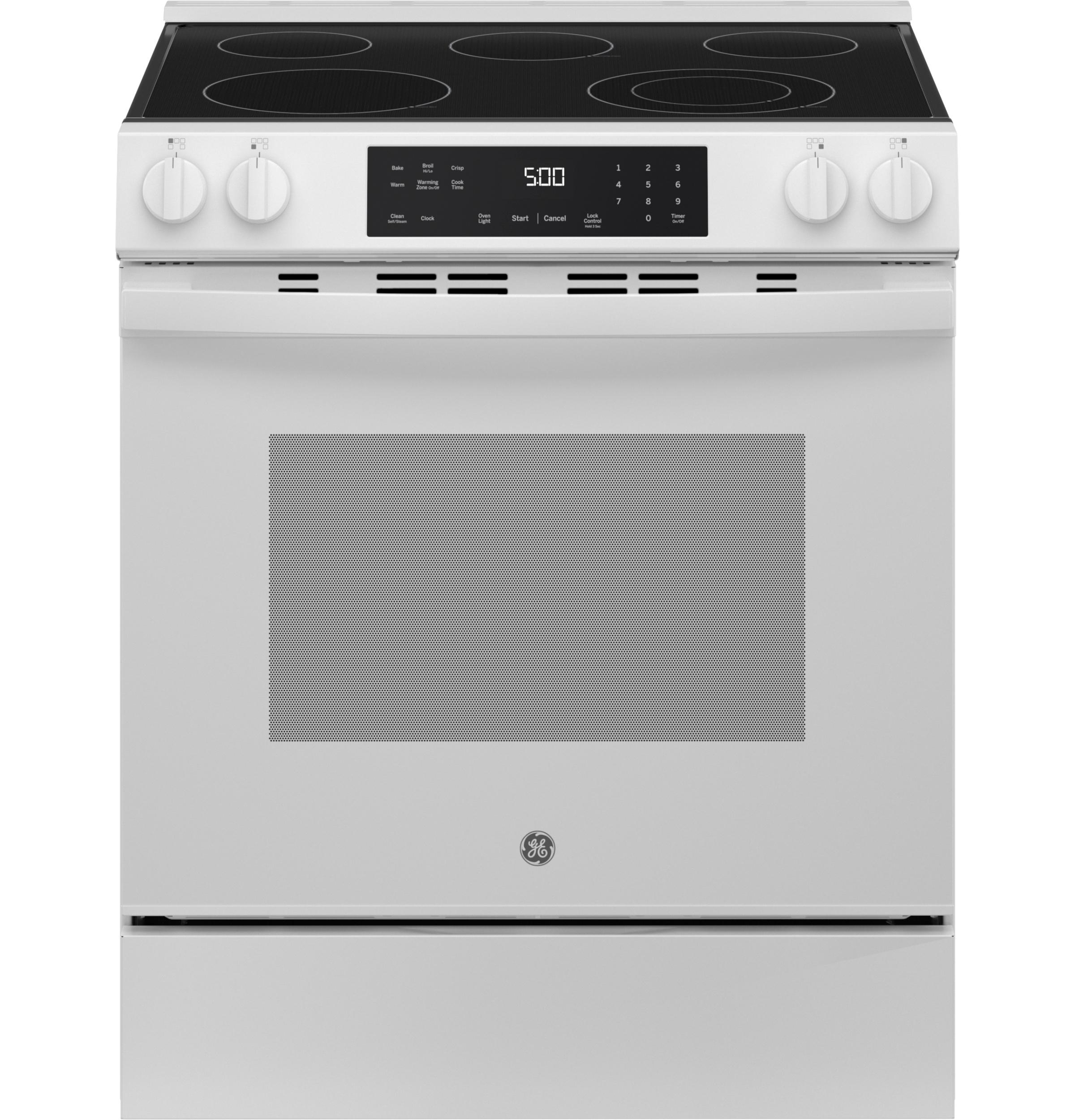 GE® ENERGY STAR® 30" Slide-In Electric Range with Crisp Mode