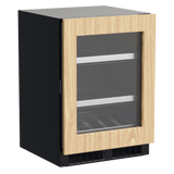 24-In Professional Built-In Beverage Center With Reversible Hinge with Door Style - Panel Ready Frame Glass, Lock - Yes