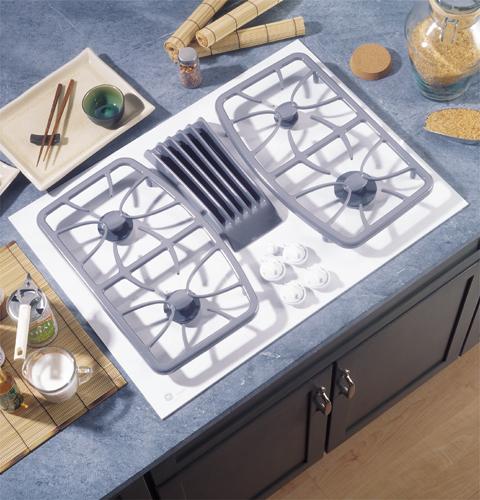 GE Profile™ 30" Built-In Gas Downdraft Cooktop