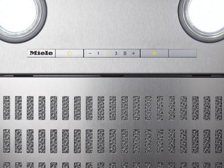 DA 2390 Stainless steel - Insert ventilation hood with energy-efficient LED lighting and backlit controls for easy use.