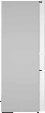 800 Series French Door Bottom Mount Refrigerator, Glass door 36" White, Total No Frost