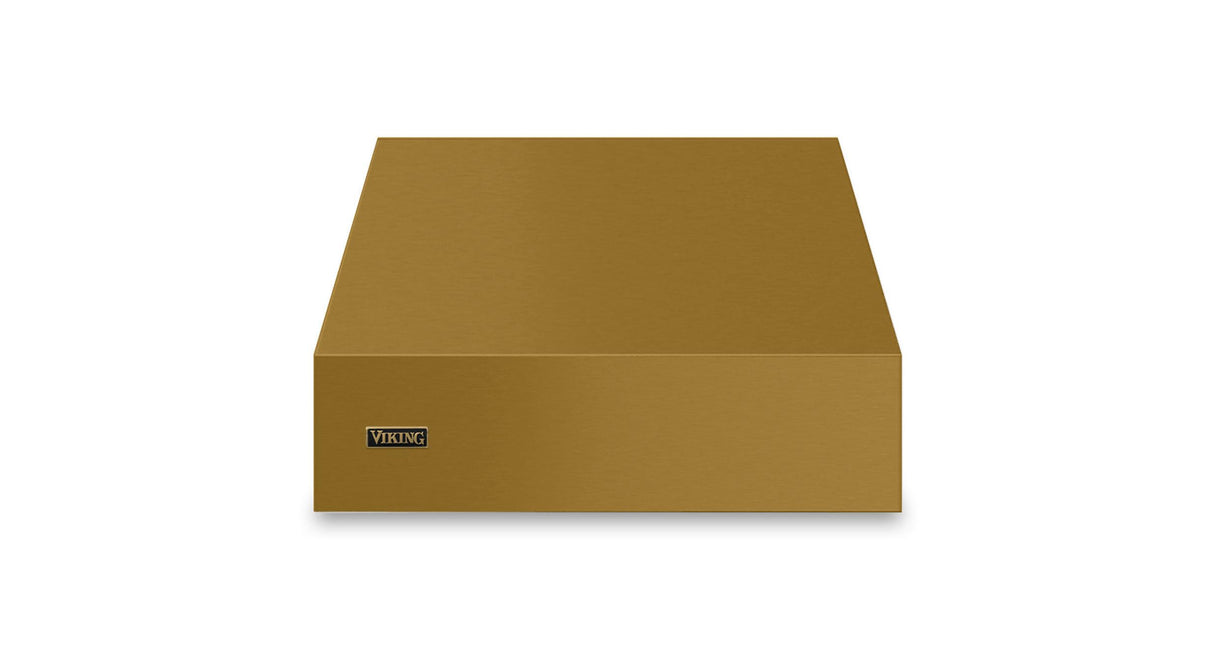 30"W. 18"H. Wall Hood (Finish: Golden Hour, Trim: Brushed Brass)