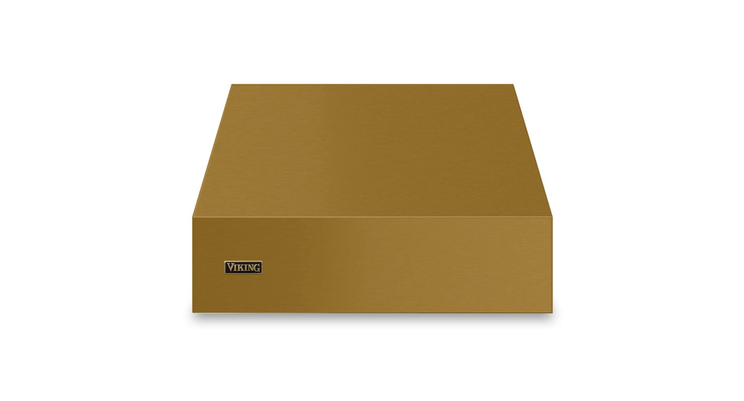 30"W. 18"H. Wall Hood (Finish: Golden Hour, Trim: Brushed Brass)