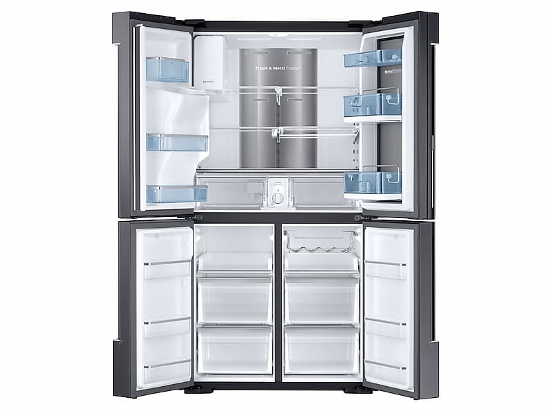 28 cu. ft. Food Showcase 4-Door Flex™ Refrigerator with FlexZone™ in Black Stainless Steel