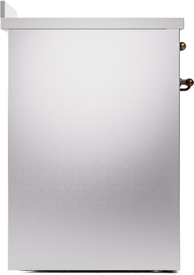 Nostalgie II 30 Inch Electric Freestanding Range in Stainless Steel with Bronze Trim