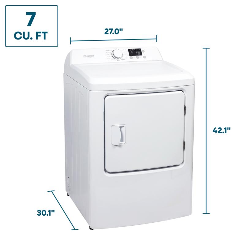Element 7.0 Cu. Ft. Gas Dryer - White (ENTDG7027EW)