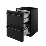 24 Inch Undercounter Built-in or Freestanding Drawer Refrigerator - Black  Gordon Ramsay Series