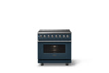 36"W. Induction Range (Finish: Squall, Trim: Polished Chrome)