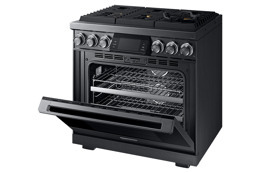 36" Pro Gas Range, Graphite Stainless Steel, Liquid Propane