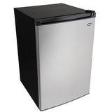 Danby 4.5 cu. ft. Compact Fridge with True Freezer in Stainless Steel Look