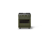 30"W. Sealed Burner Gas Range (Finish: Martini, Trim: Polished Chrome, Fuel: Natural Gas)