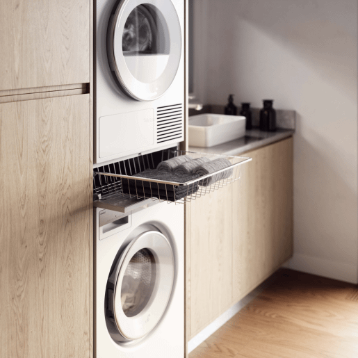 Pull-out basket for laundry