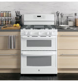GE® 30" Free-Standing Gas Double Oven Convection Range