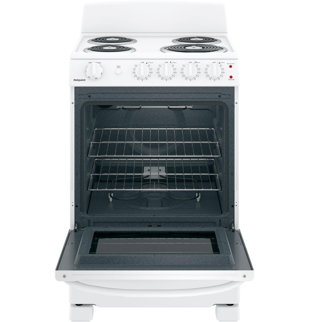 Hotpoint® 24" Free-Standing Front-Control Electric Range