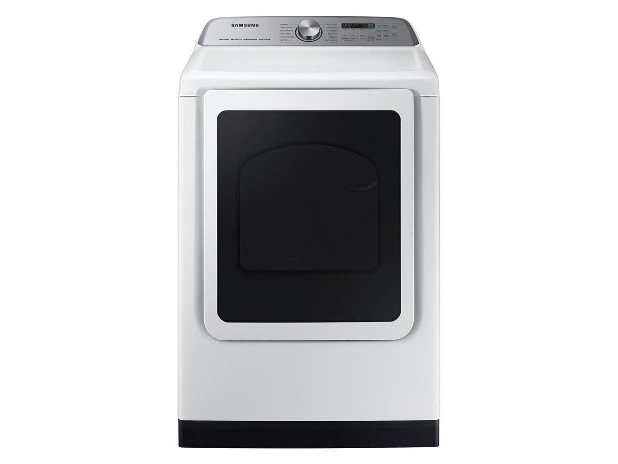 7.4 cu. ft. Smart Electric Dryer with Steam Sanitize+ in White