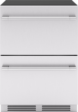 Presrv Refrigerator Drawers, 24in Compact, SS, 2 Zone