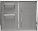31" Access Door & Double Drawer Combo