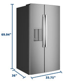 GE® ENERGY STAR® 27.9 Cu. Ft. Side-By-Side Refrigerator with Extra Tall Dispenser and In-Door Icemaker