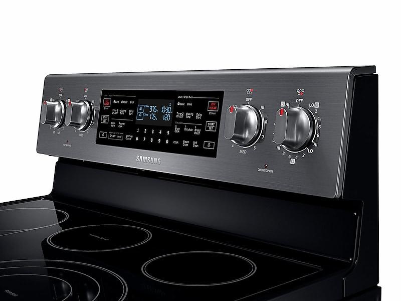 5.9 cu. ft. Freestanding Electric Range with Flex Duo™ & Dual Door in Black Stainless Steel