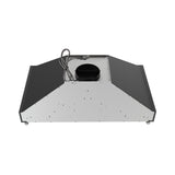 Forno Venezia 36 Inch Wall-Mounted Range Hood in Black with Touch Controls and Baffle Filters