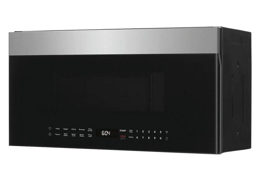 30" Over-The-Range Microwave Oven in Black Glass with Stainless Steel Trim